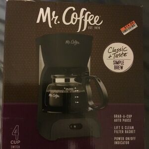Mr. Coffee 4 Cup Coffee Maker Brand New In Box
